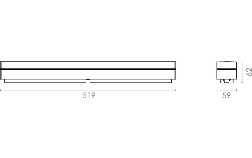 SG Armaturen | Produkter | Prelude Square Hvit 1490lm 2700K Ra>90